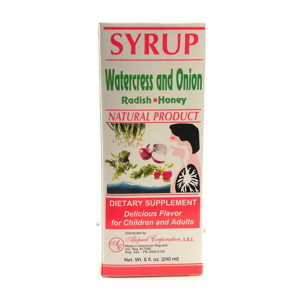 Alopecil Berro Y Cebolla (Watercress & Onion) Cough Syrup 8 oz