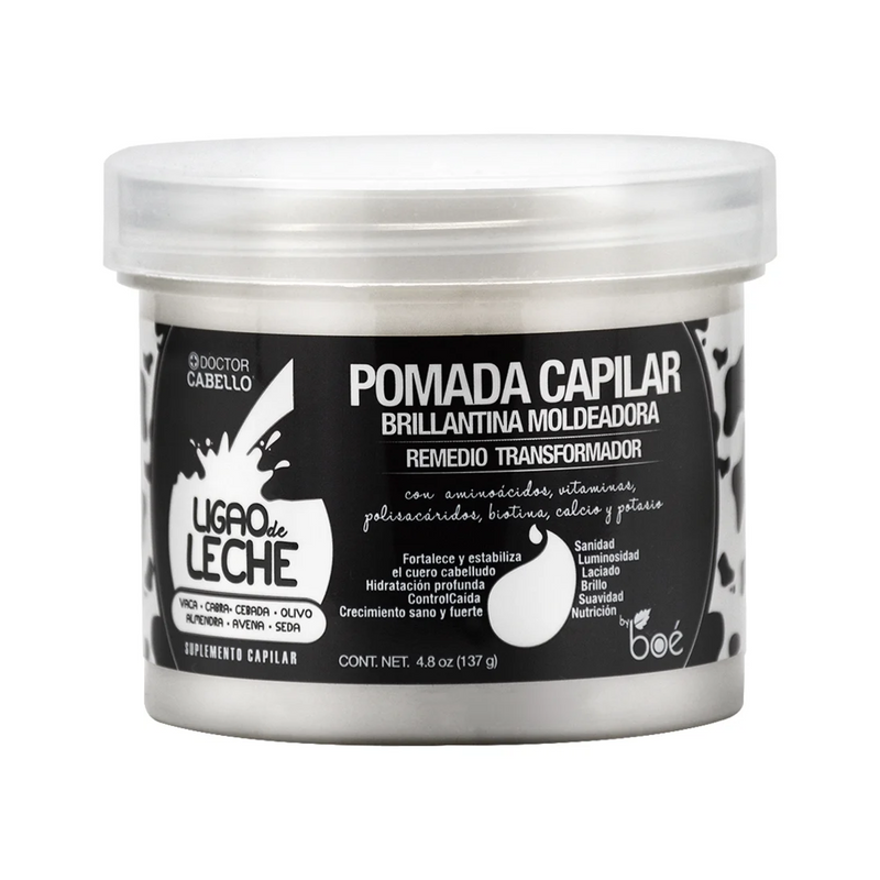 Boe Ligao De Leche Pomada Capilar Brillantina Moldeadora 4.8 oz