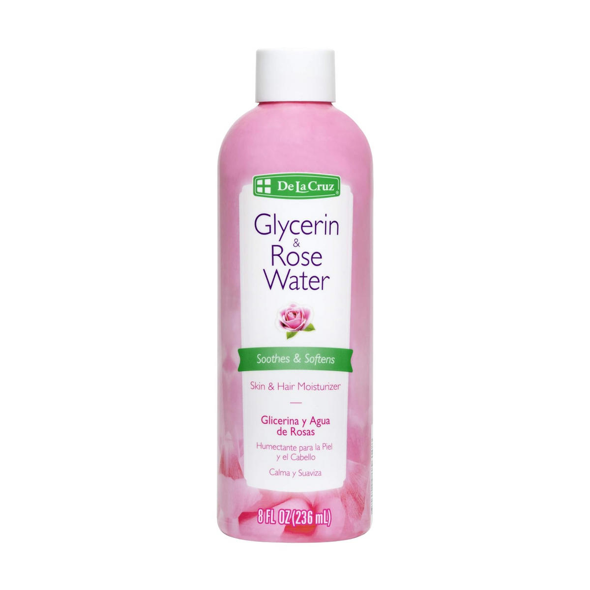 De La Cruz Glycerin & Rose Water Lotion 8 oz