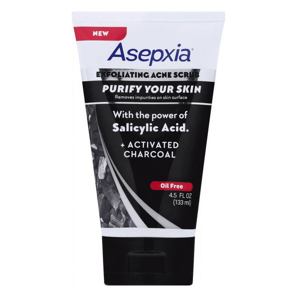 GenomaLab Asepxia Charcoal Exfoliating Cleanser 4.5 oz