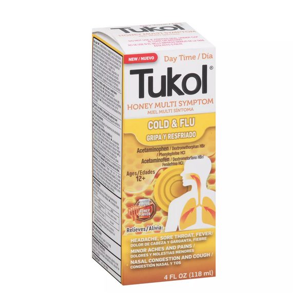 GenomaLab Tukol Honey Multisymptom Cold And Flu Day 4 oz