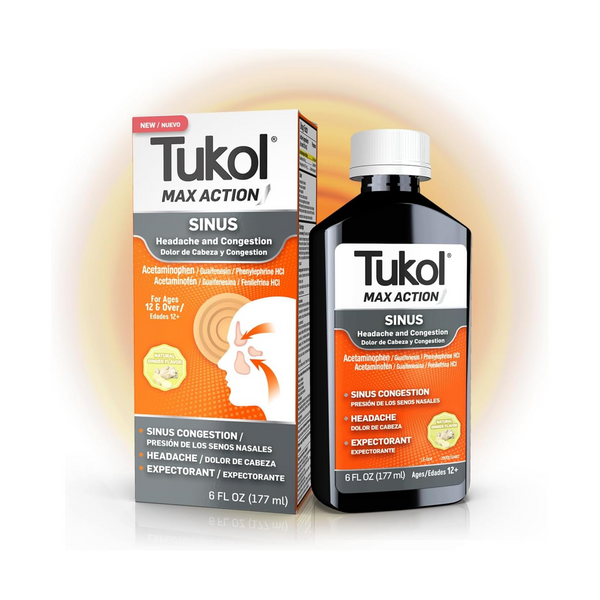 GenomaLab Tukol Max Action Sinus Liquid 6 oz