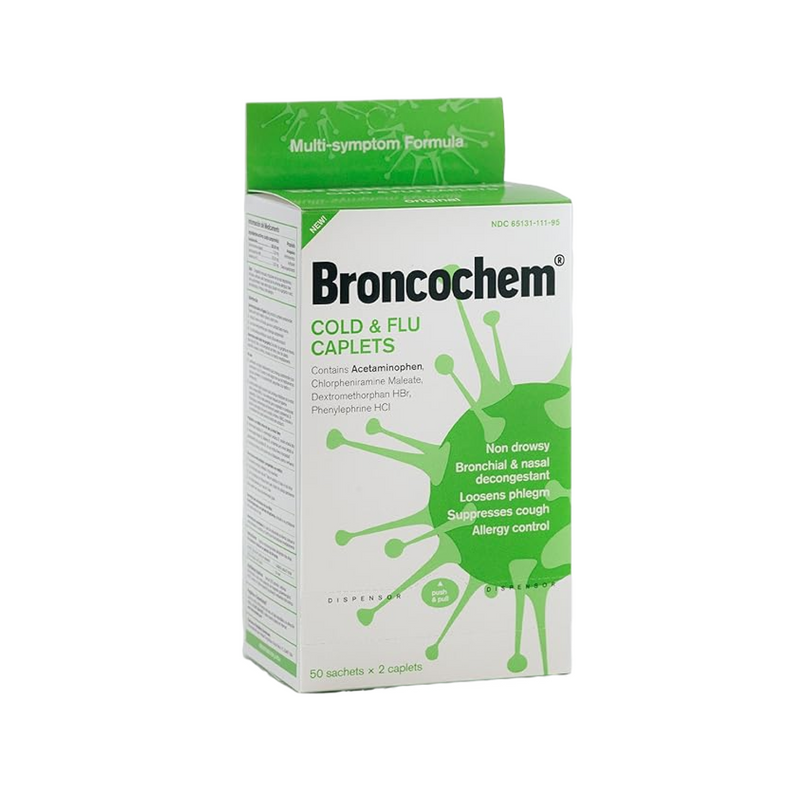 Global Corp Broncochem Cold & Flu Display (Green)