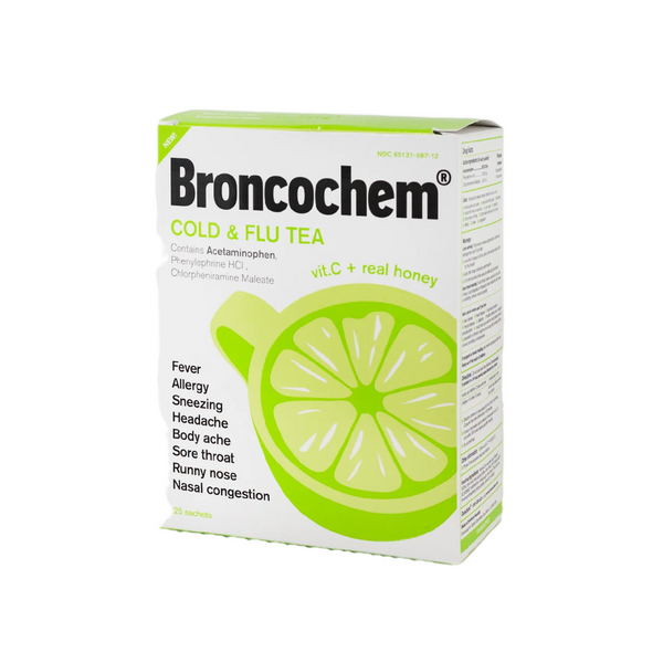 Global Corp Broncochem Cold & Flu Tea (25 Bags)