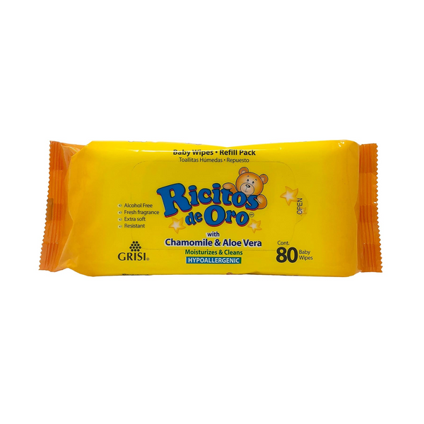 Grisi Ricitos de Oro Baby Wipes x 80