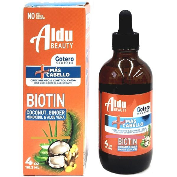 Aldu Beauty Mas Cabello Biotin Hair Growth Control Dropper 4 oz