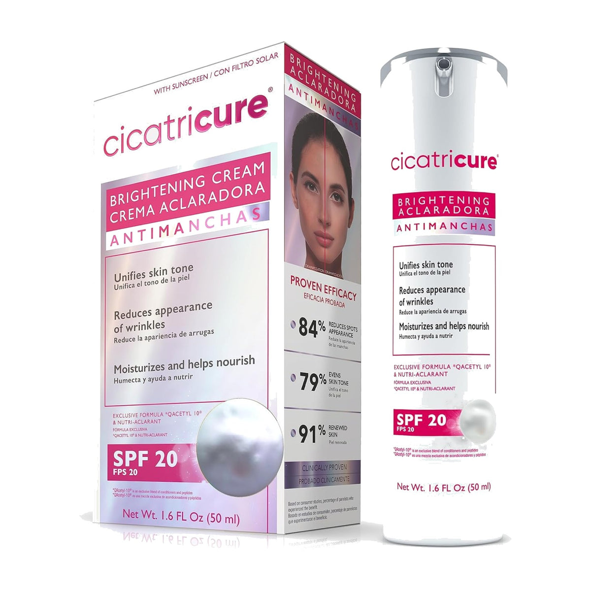 Cicatricure Brightening Face Cream SPF 20 1.6 oz