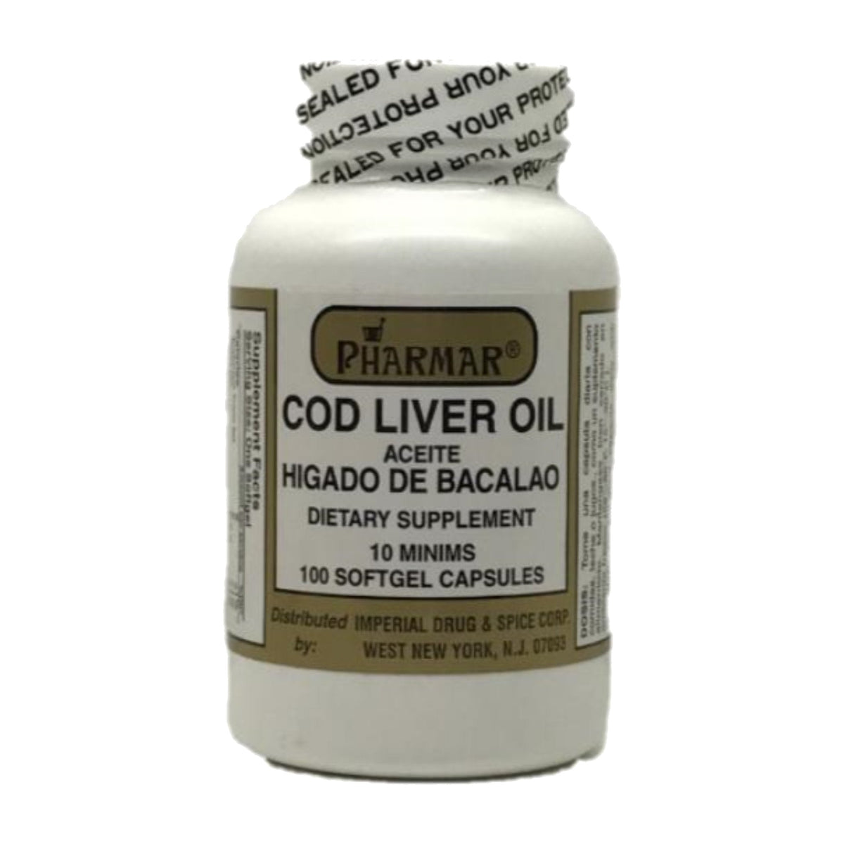 Pharmar Cod Liver Oil 100 ct