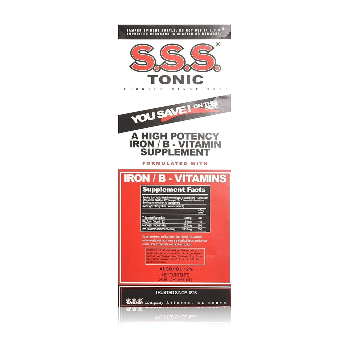 S.S.S. Tonic Large 20 oz