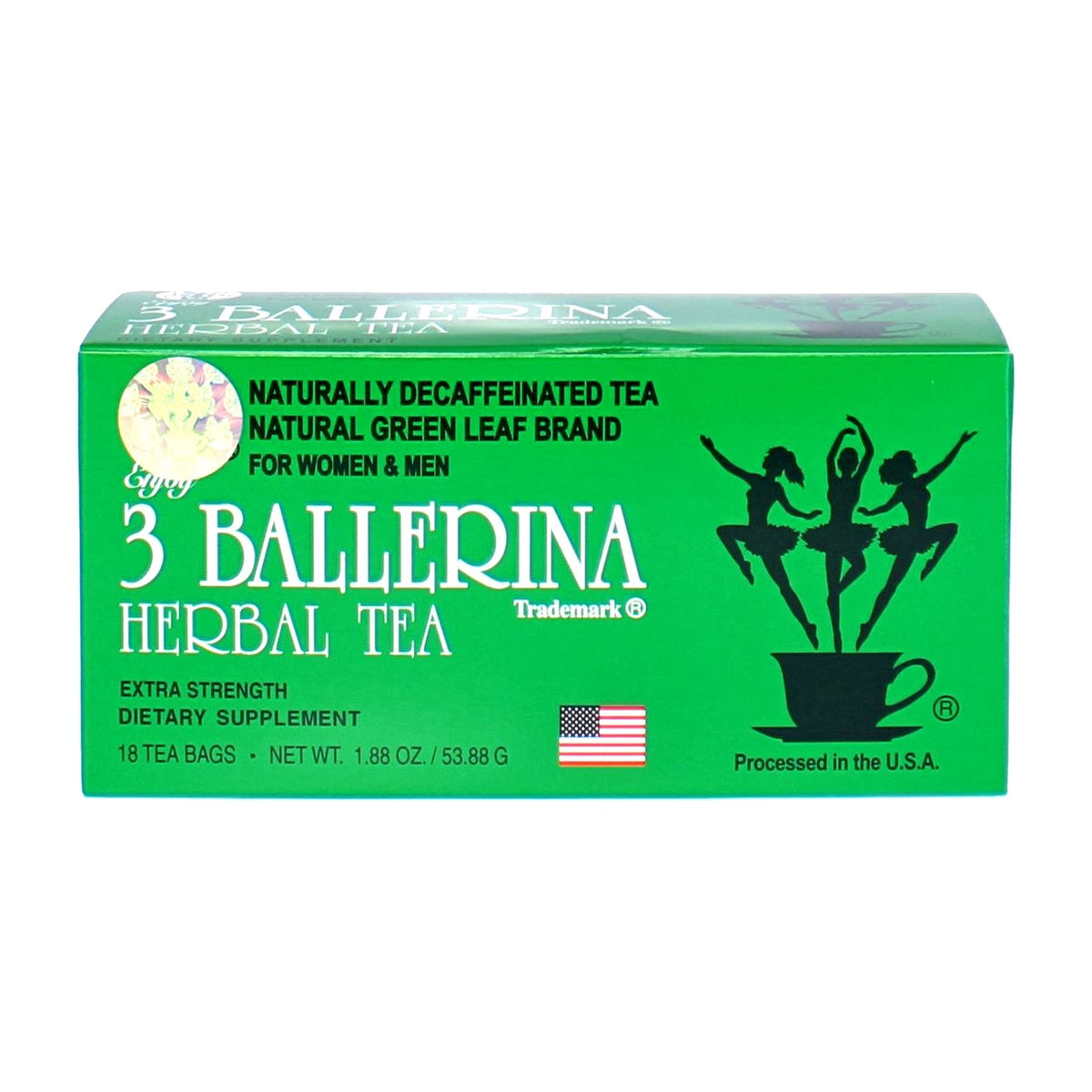 3 Ballerina Herbal Tea 1.88 oz 18 ct