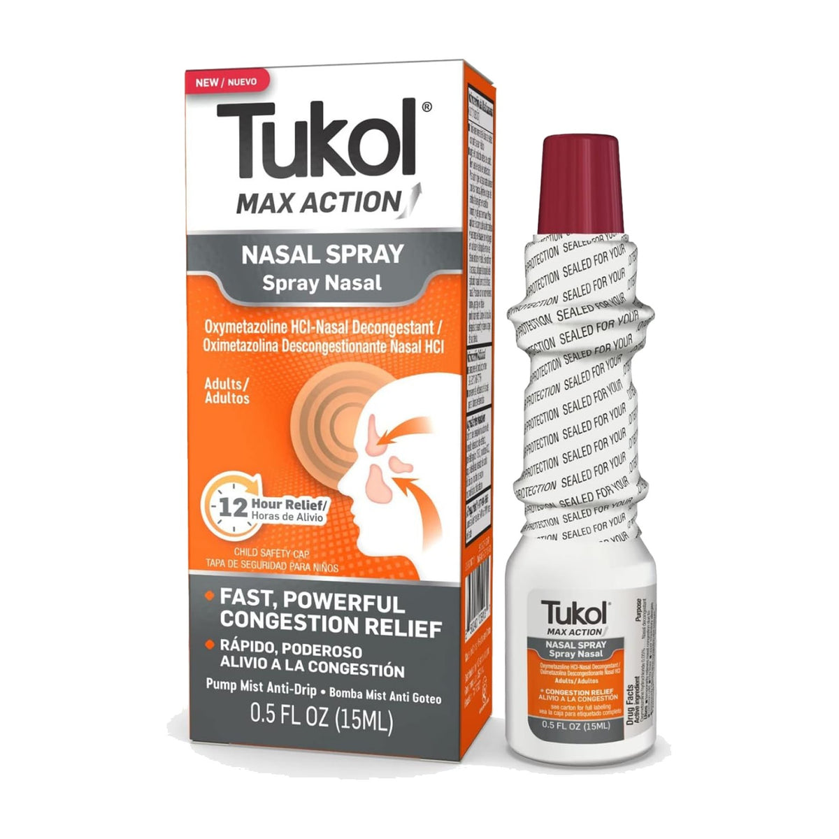 Tukol Sinus Nasal Spray 0.5 oz
