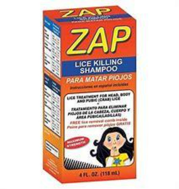 De La Cruz ZAP Lice Killing Shampoo 4 oz
