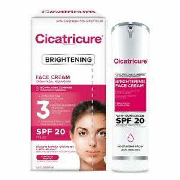 GenomaLab Cicatricure Brightening Face Cream With Sunscreen SPF 20 1.6 oz