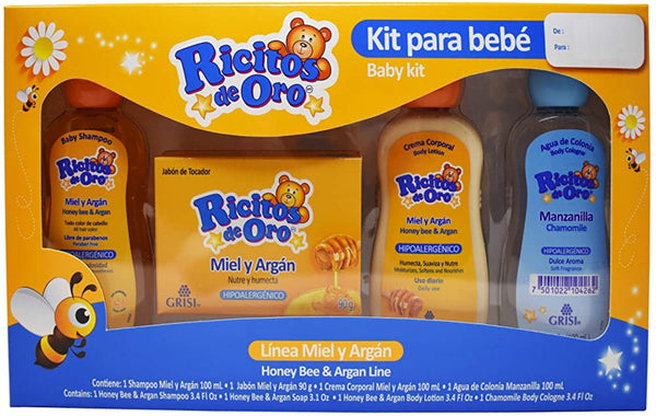 Grisi Ricitos De Oro Honey Bee And Argan Kit