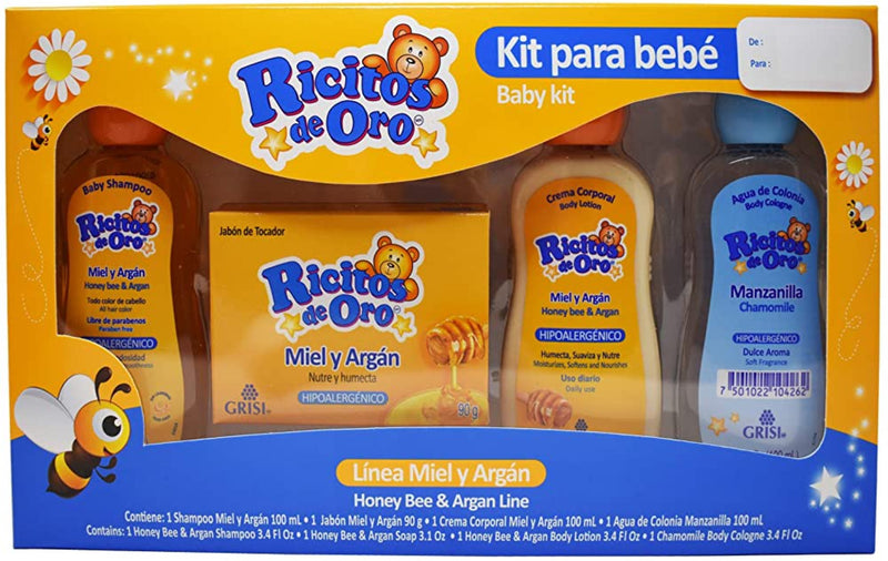 Grisi Ricitos De Oro Honey Bee And Argan Kit