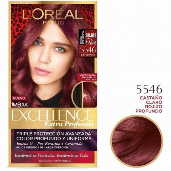 L'Oreal Excellence 5546 Deep Reddish Light Brown