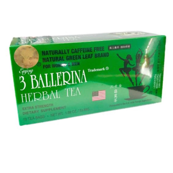 3 Ballerina Herbal Tea x 18 bags (1.88 oz)