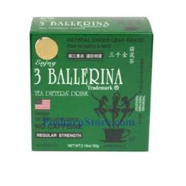 3 Ballerina Herbal Tea Dieters x 30 bags (2.18 oz)