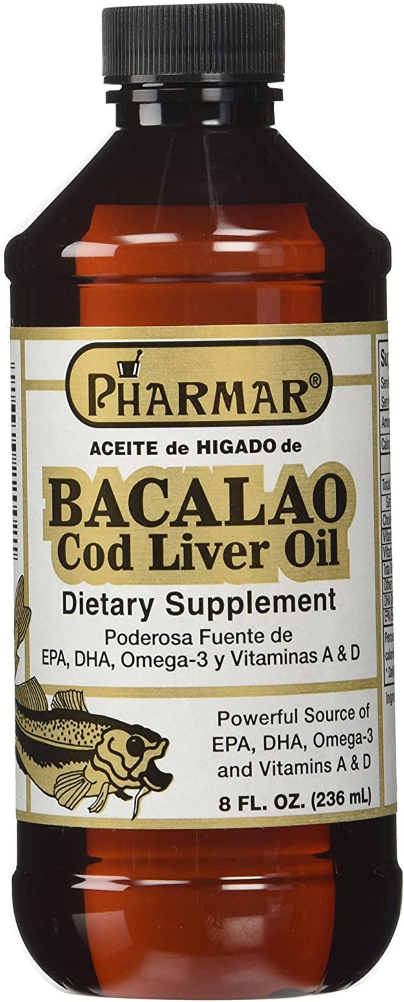 Pharmark Cod Liver Oil Liquid 8 oz