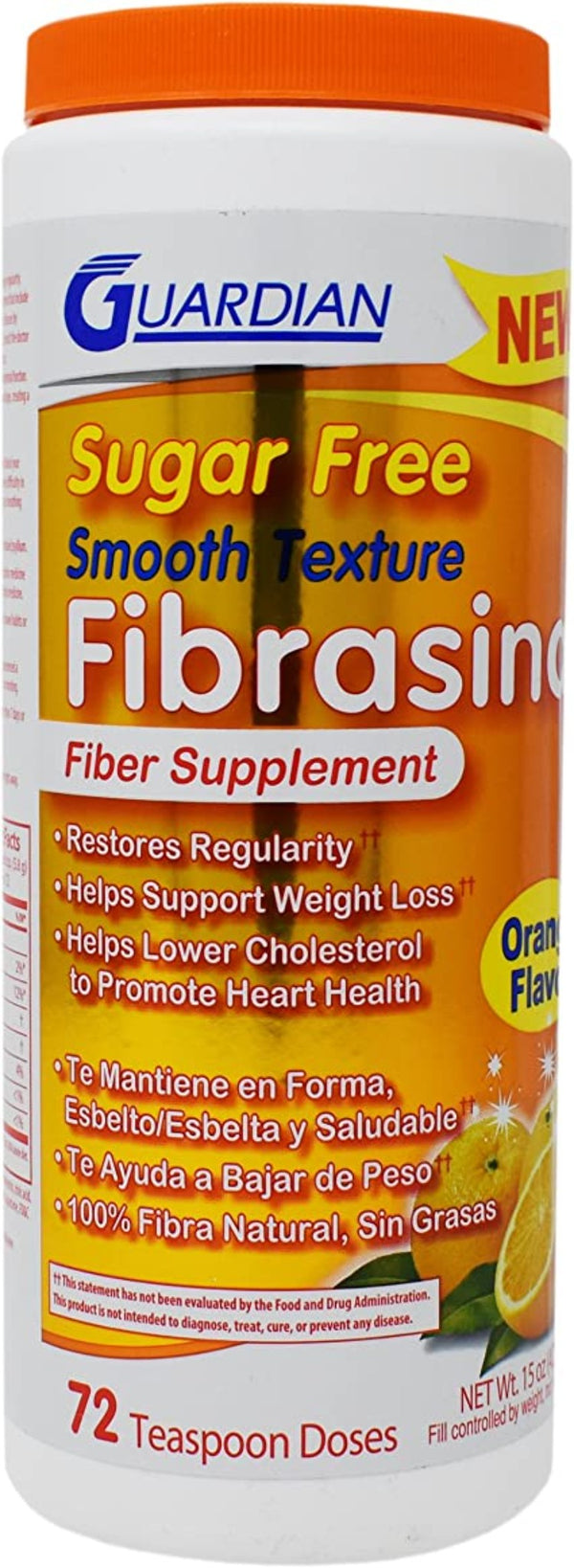Fibrasina Fiber Supplement Orange 15 oz